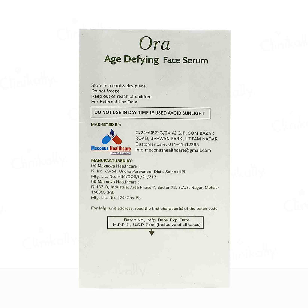 ORA  AGE DEFYING SERUM