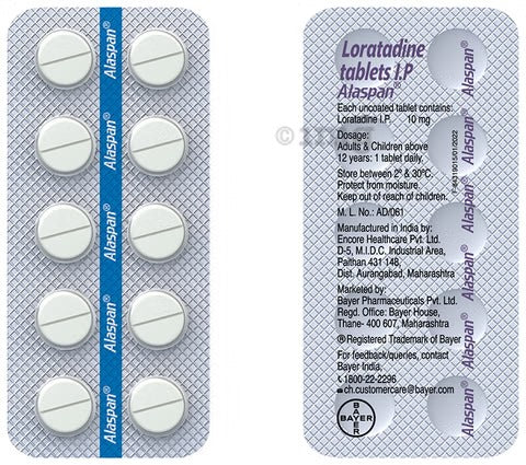 ALASPAN  10MG TABLET