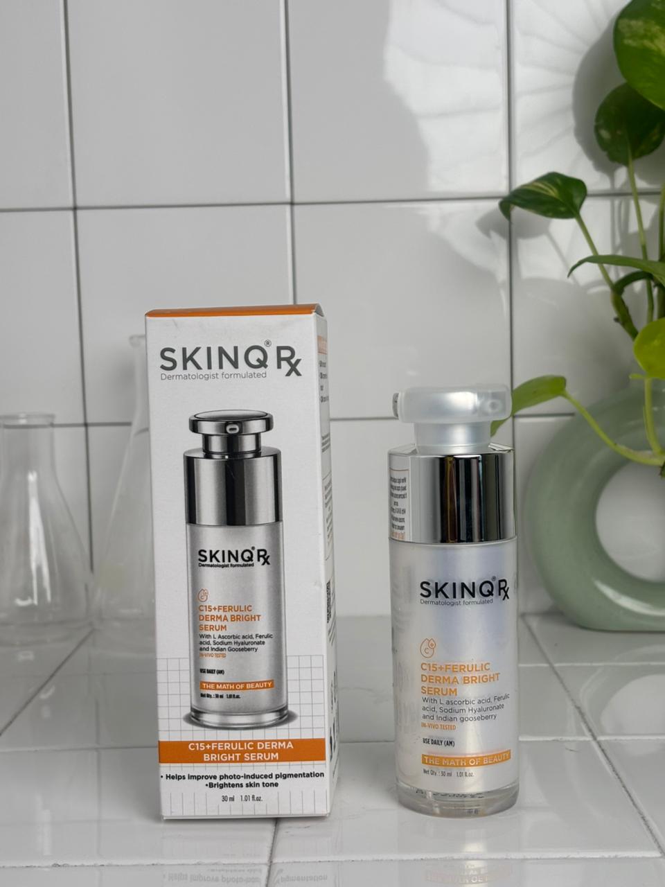 SKINQ RX C15+FERULIC DERMA BRIGHT SERUM
