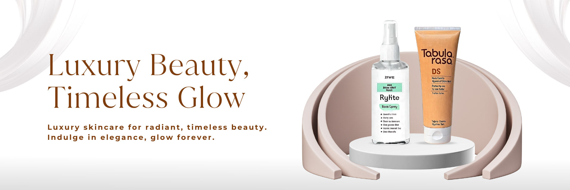 Luxury beauty timeless glow